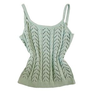 Pastel green XS knit tank top